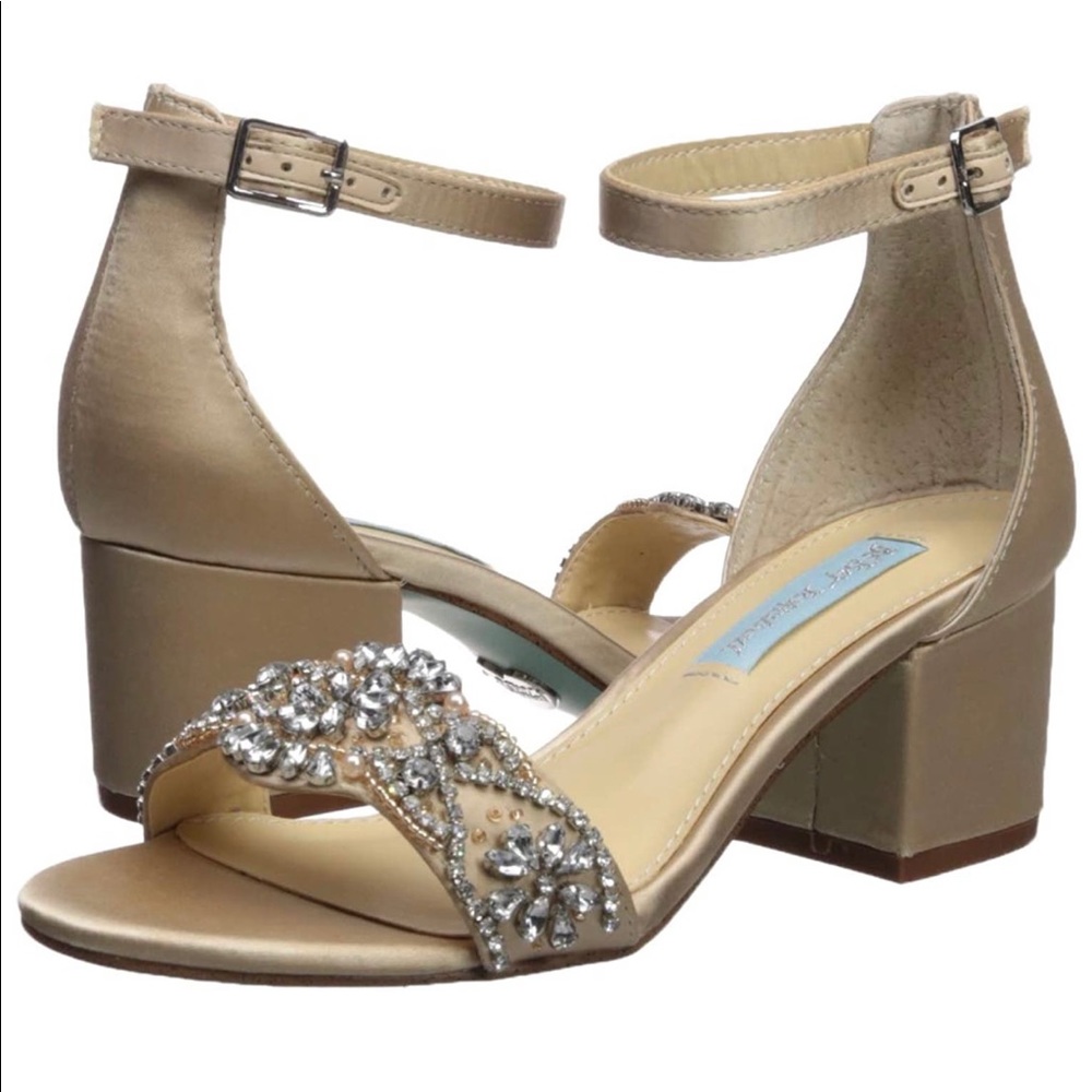 Bradley Mischka block heel sandals shoes